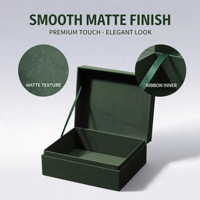 Boîte rigide à rabat magnétique, emballage en carton recyclable imprimé sur mesure pour bijoux, montres, petits accessoires électroniques