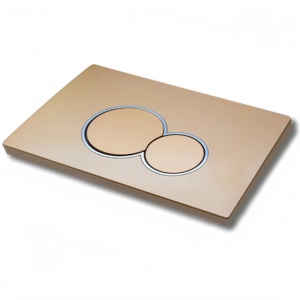 Panel de descarga de doble botón de alta resistencia, placa de descarga cromada de ABS para cisterna de inodoro suspendido en la pared - Product Image 2