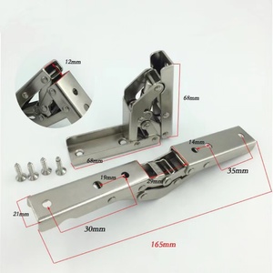 90 Degree Bridge Hinge for Kitchen <b>Steel</b> Folding Hinge <b>Bracket</b> 180 Degree Opening <b>Angle</b> No Punching Required Foldable Hinges - Product Image 3