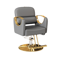 Fauteuil de Barbier Chinois Moderne de Luxe en Métal et Cuir PU avec Repose-Pieds Réglable et Pompe Hydraulique Modèle BC-1015 – Fournisseur d'Usine pour Salons de Beauté
