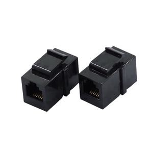 Adaptateur de connecteur Keystone de catégorie 6, femelle à femelle, 1 port 6P6C, avec boucle d'insertion, meilleur prix, bonne qualité - Product Image 1