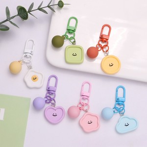 Llavero de Plástico con Diseño de Cara Sonriente, Colorido y Adorable, en Tonos Pastel, para Airpods, Colgante Pequeño para Bolsa, Accesorios DIY, Regalo - Product Image 3