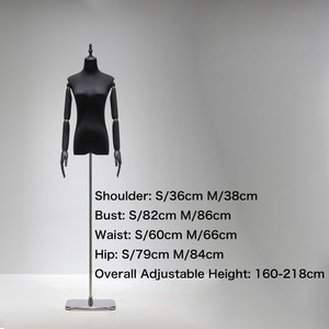 Maniquí <span class=keywords><strong>de</strong></span> Costura <span class=keywords><strong>de</strong></span> Cuerpo Superior con Cabeza, Tamaño Humano, con Patrón Tridimensional, en Pose <span class=keywords><strong>de</strong></span> Pie - Product Image 4