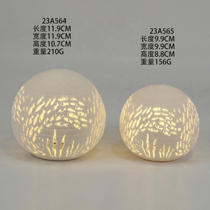 Venta caliente estatua de huevo de Pascua de cerámica personalizada Linda luz LED blanca para la decoración del hogar - Product Image 2
