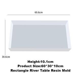 Stampo in Silicone Rettangolare <span class=keywords><strong>per</strong></span> Tavoli a Fiume in Resina Epossidica, Stampo Rettangolare <span class=keywords><strong>per</strong></span> Artigianato Artistico in Resina e Decorazioni <span class=keywords><strong>per</strong></span> la Casa - Product Image 2