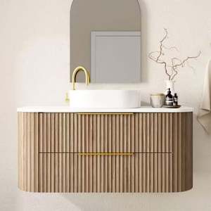 YALIG Australia Market Mdf Bathroom <b>Vanity</b> with Sink Wall Mounted Floating Bathroom Cabinet - Product Image 3
