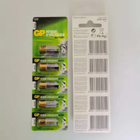 Precio al por Mayor y Soporte OEM, Batería GP de Alto Rendimiento 23A 27A 12V, Batería Alcalina para Control Remoto