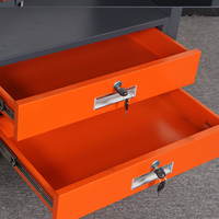Chariot mobile de stockage d'outils CNC, chariot porte-outils CNC Design à double tiroir avec verrouillage de sécurité pour chariot de transfert de porte-outils CNC