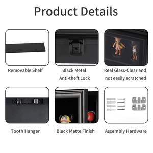 Vitrine de présentation de Noël 2026, vitrine de présentation, vitrine pour figurines d'<span class=keywords><strong>action</strong></span>, vitrine pour figurines à tête oscillante, vente en gros, boîte à ombre - Product Image 5
