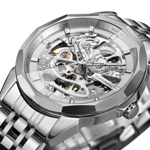 Reloj Para Hombre Forsining News Reloj Para Hombre Luminoso Reloj Mecánico Automático De Acero Inoxidable - Product Image 1