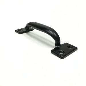 Tiradores de puerta de cocina y baño de zinc con acabado blanco - Product Image 2