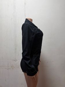 <span class=keywords><strong>Tuta</strong></span> in denim da donna a maniche lunghe con bottoni, cuciture visibili e vita snellente, alla moda - Product Image 5