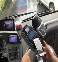 RAKINDA Lecteur de codes-barres Ethernet avec écran couleur TFT de 5 pouces, machine à tickets, lecteur de codes QR NFC pour bus avec prise en charge de 4 cartes SIM, alimentation 12-36V