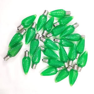 Outdoor 110v 1w C9 E17 <span class=keywords><strong>LED</strong></span> Weihnachts ferien Dekorieren Glühbirne C9 Facettierte Ersatz kerzen birnen - Product Image 3
