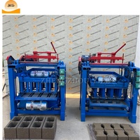 Machine de fabrication de briques de bloc de ciment de béton manuel diesel prix machine de fabrication de briques de bloc de béton creux à vendre