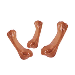 Giocattoli da Masticare per Cani Non Tossici all'Ingrosso, Forma di Osso Rosso in TPR e Nylon, Sapore di Manzo Reale, Giocattoli Durevoli per la Salute Dentale dei Cani - Product Image 6