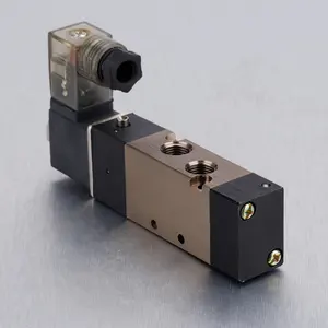 Electrical pilot water pneumatic solenoid valve 3/2 ways with flange and screwed end connection