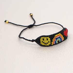Go2boho Pulsera <span class=keywords><strong>de</strong></span> arcoíris para niños Miyuki <span class=keywords><strong>Bonitas</strong></span> joyas con cara <span class=keywords><strong>de</strong></span> sonrisa - Product Image 3