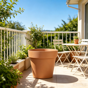 Jardinière élégante <span class=keywords><strong>en</strong></span> plastique imitation <span class=keywords><strong>terre</strong></span> <span class=keywords><strong>cuite</strong></span> légère, <span class=keywords><strong>pot</strong></span> de fleurs <span class=keywords><strong>en</strong></span> faux <span class=keywords><strong>terre</strong></span> <span class=keywords><strong>cuite</strong></span> - Product Image 1