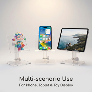 Soporte Ajustable para iPhone, Personalizado de Fábrica, Acrílico Transparente, Engrosado, Rotación de 360°, Almohadillas Antideslizantes, Soporte de Escritorio para Uso Diario - Product Image 6