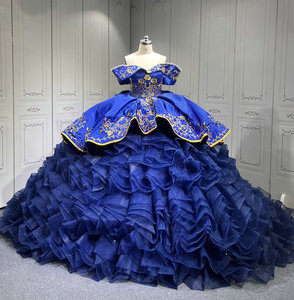 Mumuleo Vestido De quinceaeras De <span class=keywords><strong>Ariel</strong></span> Sweet 16 Vestidos De 15 Anos Charro Quince Vestido De baile Vestidos De 15 Aos Morados - Product Image 1