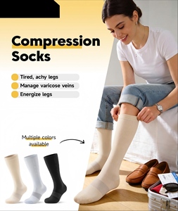 Compression <strong>Socks</strong> Running Improve Blood Flow Prevent <strong>Shin</strong> <strong>Splints</strong> Perfect Compression <strong>Socks</strong> Long Distance Athletes - Product Image 5