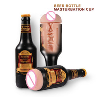 Tragbare Bierflasche Weiche Ora Muschi Echte Vagina Erotik Spielzeug für Erwachsene Handbuch Männlicher Mastur bator Sexspielzeug für Männer Geschenk Sexspielzeug Maschine