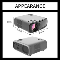 Venta caliente 4K Smart Mini Meeting Outdoor Home Theater Game TV Video Rotación Android BT5.0 Smart LCD 1080P WIFI Proyector