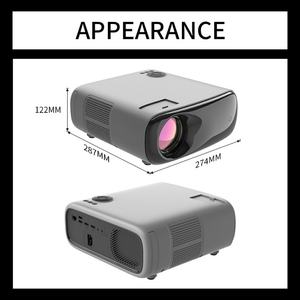 โปรเจกเตอร์ Wi-Fi 1080P สมาร์ทมินิโฮมเธียเตอร์กลางแจ้งการประชุมวิดีโอทีวีแอนดรอยด์ BT5.0อัจฉริยะ4K - Product Image 2