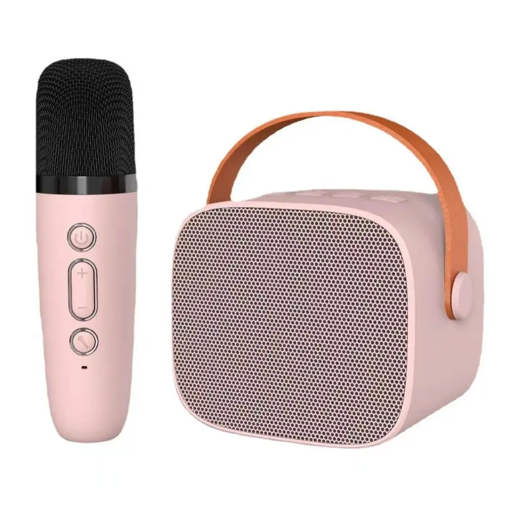 Portable portable BT K-song speaker with microphone split sound microphone family KTV integrated speaker