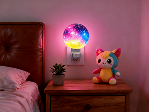 3D mặt trăng/trái đất hình dạng ánh sáng ban đêm đầy màu sắc thiết kế LED thiên đèn có tính năng sao chiếu ABS Plug-in cho trẻ em phòng ngủ - Product Image 6