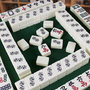 Tuiles de Mahjong à Frotter à la Main, Motif Panda Mignon, 42/44, Populaire sur Internet, Coffret Cadeau pour Fêtes - Product Image 1
