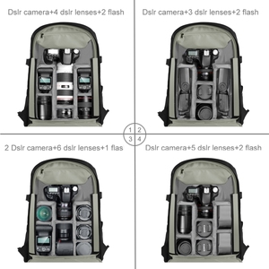 Sac à dos double épaule étanche et anti-rayures PULUZ OEM pour stabilisateur portable PTZ et appareil photo reflex numérique, compatible DJI Ronin-SC - Product Image 2