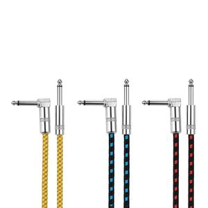 Conector de aleación de Zinc para instrumento Musical electrónico, conector macho recto de 6,35 MM a 6,35mm, 90 grados, para instrumento Musical - Product Image 4