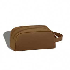 Bolsa de Almacenamiento de Cosméticos y Artículos de Aseo de Cuero Sintético Lila Lila, Bolsa de Maquillaje con Compartimentos de Gran Capacidad - Product Image 4