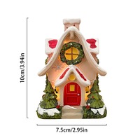 Nouvelle veilleuse créative en résine, nuit enneigée, chalet, amour, ornement de bureau, décoration de Noël, fait à la main, écologique