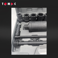 TOMAC Ensemble de multiplicateur de couple professionnel de 11 pièces 1 pouce 4000 Nm Kit d'outils de réparation robuste personnalisé pour usage industriel
