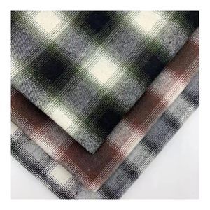Tissu de flanelle en coton doux <span class=keywords><strong>teint</strong></span>, pour chemise de nuit, en fils cvc, <span class=keywords><strong>lot</strong></span> de 50 étoffe - Product Image 3