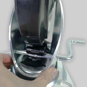 Roulettes en caoutchouc de haute qualité de 3, 4 et 5 pouces avec cadre en acier zingué, fonctionnement silencieux, parfaites pour les chaises et les chariots - Product Image 5