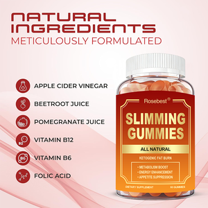 OEM Private Label Natural Vegan Pectin 500mg ACV Keto Slimming Gummy <strong>Weight</strong> <strong>Loss</strong> Fat Burner <strong>Supplement</strong> with Apple Cider Vinegar - Product Image 2