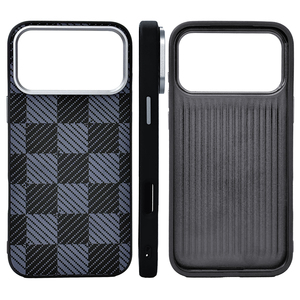 Cho <span class=keywords><strong>Iphone</strong></span> 17 Pro Max Da Khâu Điện Thoại Trường Hợp Tùy Chỉnh Da Trường Hợp Cao cấp Sang Trọng Sợi Mô Hình Sọc ca rô Thiết Kế Trường Hợp - Product Image 6