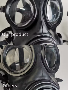 Masker <span class=keywords><strong>Gas</strong></span> Setengah Wajah Karet Reusable Shun Tai Xin an FHJ08, Pelindung Debu dengan Sedotan, Respirator yang Dapat Dicuci untuk Penggunaan Industri 3-Lapisan - Product Image 3