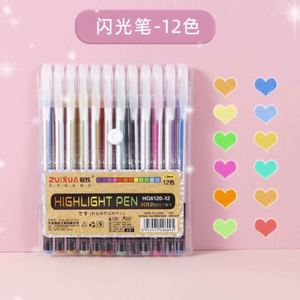 Juego de 48 Bolígrafos de Gel de Plástico de Colores, Ecológicos, con Purpurina, Neón, Escritura Suave, para Regalos de Cumpleaños y Festivos - Product Image 5