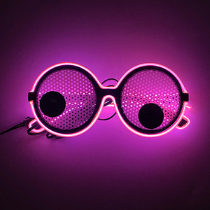 Lunettes à œil mobiles originales, lunettes fluorescentes LED, unisexes, cadeaux d'<span class=keywords><strong>anniversaire</strong></span>, lunettes de fête rave originales, décoration de carnaval - Product Image 5