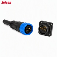 Connecteur circulaire étanche M23 pour montage sur panneau, signal d'alimentation, 90 °   Angulaire à 180° °   Câble moulé droit avec connecteur mâle pour AGV Marine