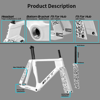 BXT TRC-195 de piste 2025 T1000 cadre de vélo de piste en Fiber de carbone piste à engrenage fixe cadre de vélo de route fourche tige de selle casque