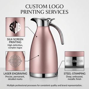 Custom logo Thermal Milk Tea <b>Coffee</b> Carafe Insulated Stainless Steel <b>Coffee</b> Carafe for Hot Liquids Vacuum Thermal Pot - Product Image 4