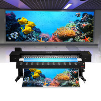 Impresora UV de Gran Formato 1.8/3.2m, Impresoras UV LED de Rollo a Rollo para Plotter, Cuero, Adhesivos, Lona, Impresión Digital