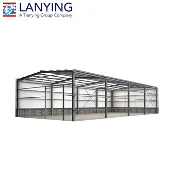 Geprefabriceerde Stalen Structuur Hangar Industriële Modulaire Metalen Prefab Fabriek/Magazijn/Stalen Gebouw