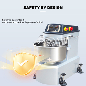 Công nghiệp brakery nhào máy tự động Bát lớn thương mại không gỉ 25kg 50kg xoắn ốc bánh mì trộn bột bột trộn - Product Image 4